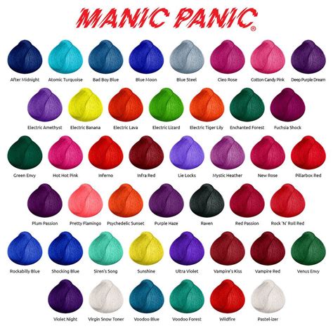 manic panic dye on dark hair|More.